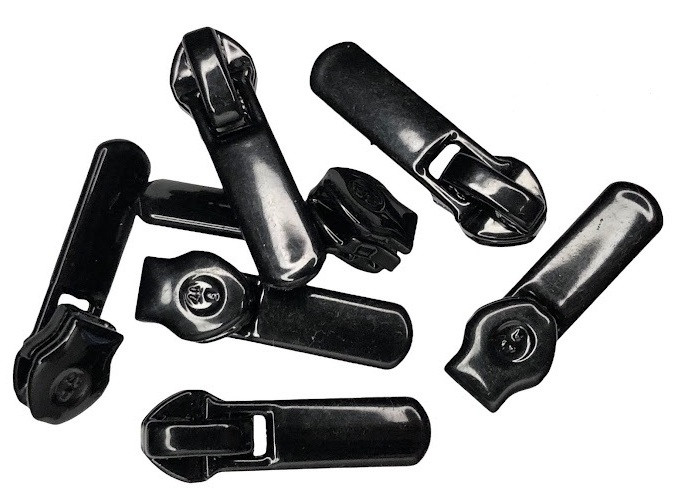 Бігунок для Баришівської взуттєвої спіральной блискавки (тип 5/6) "Прямий" Чорний