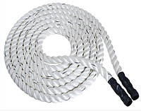 Канат тренировочный для кроссфита 12м Battle Rope White WCG 50х12