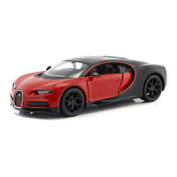 Оригінал! Машина Maisto Bugatti Chiron Sport (1:24) (31524 black/red) | T2TV.com.ua