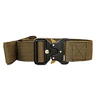 Ремінь колір хакі з залізною пряжкою