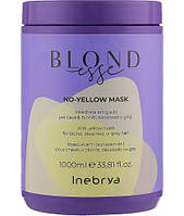 Антижелтая маска для светлых, осветленных или седых волос Inebrya Blondesse No-Yellow Mask