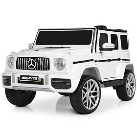 Дитячий електромобіль Mercedes (2 мотори по 30W, MP3) Джип Bambi M 4214EBLR-1 Білий