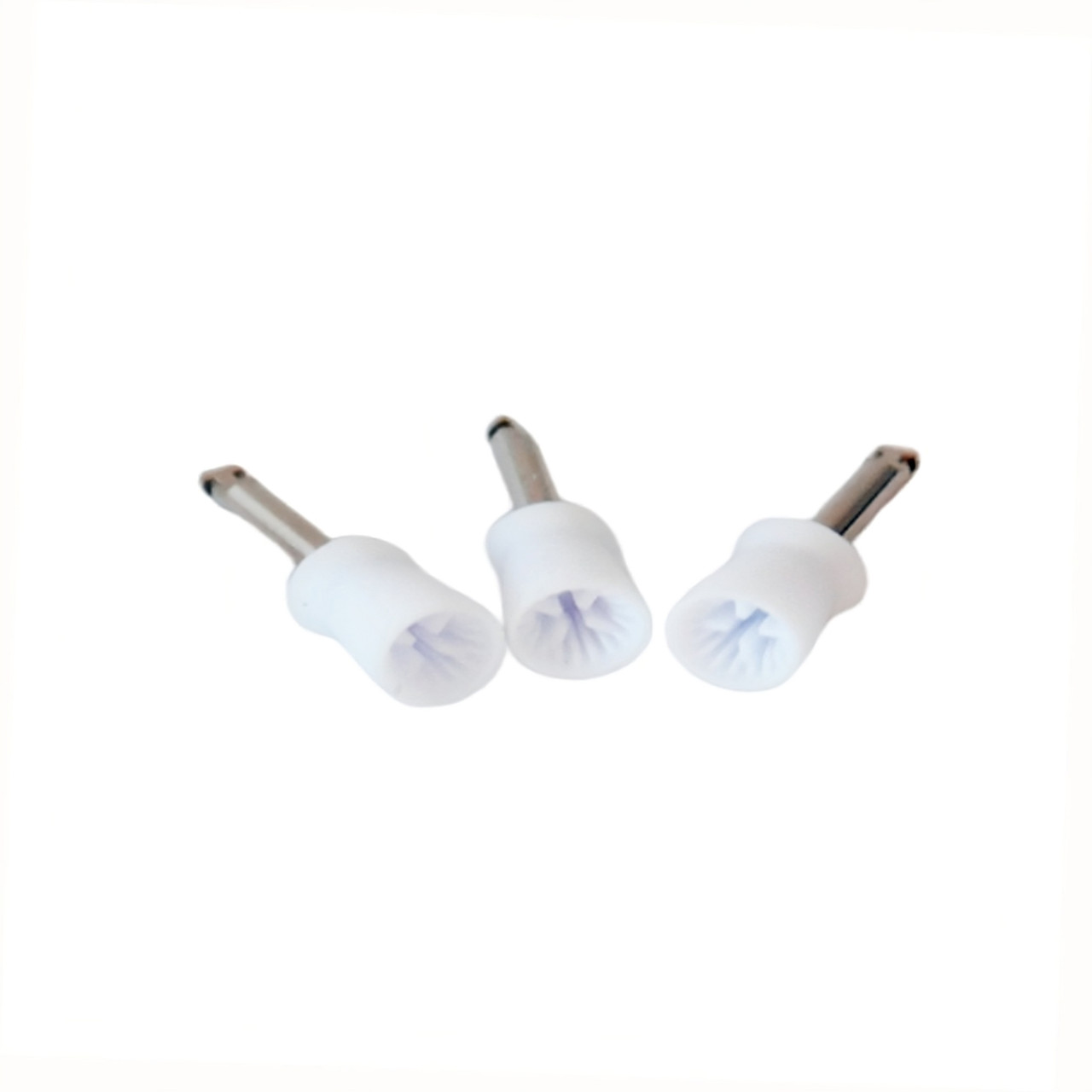 Резинка голівка полірувальна чаша біла для кутового наконечника 1 шт, фото 1