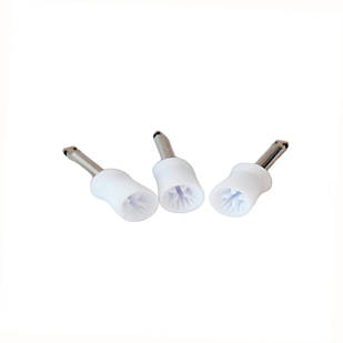 Резинка голівка полірувальна чаша біла для кутового наконечника 1 шт