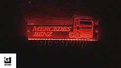 Світлодіодна табличка для вантажівки Mercedes-Benz червоного кольору