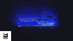 Світлодіодна табличка для вантажівки VOLVO синього кольору