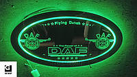 Led RGB зеркало в спальник для грузовика с логотипом DAF