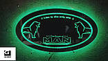 Led RGB дзеркало у спальник для вантажівки з логотипом MAN, фото 3