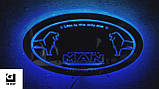 Led RGB дзеркало у спальник для вантажівки з логотипом MAN, фото 4