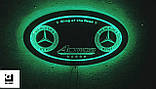 Led RGB дзеркало у спальник для вантажівки з логотипом Mercedes-Benz Actros, фото 2