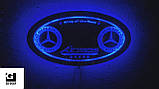 Led RGB дзеркало у спальник для вантажівки з логотипом Mercedes-Benz Actros, фото 3