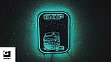 Led RGB дзеркало у спальник для вантажівки з логотипом DAF, фото 3