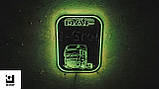 Led RGB дзеркало у спальник для вантажівки з логотипом DAF, фото 4