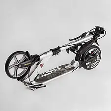 Самокат Best Scooter Factor (складний, амортизатор, підніжка, PU колеса, на підшипниках ABEC 7), фото 4
