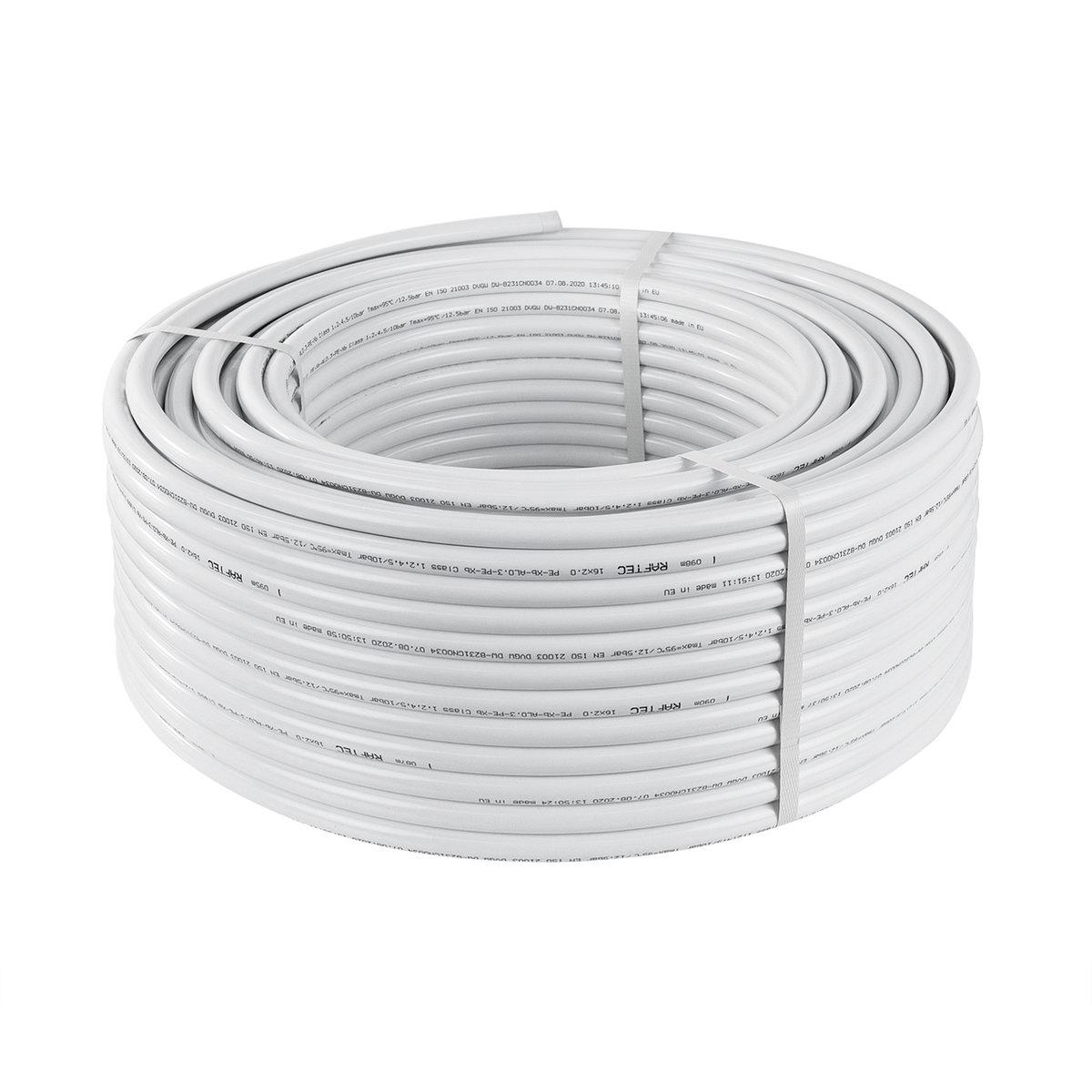 Труба Металопластикова RAFTEC White (PEX/AL/PEX) 16х2.0 мм (MPT1620) бухта 100 м