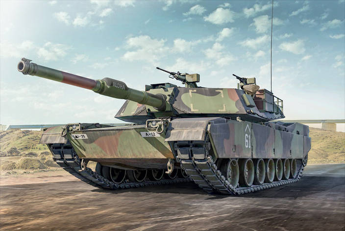 M1A1 Abrams. Сборная модель танка в масштабе 1/35. ITALERI 6596, фото 1