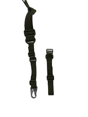 Ремінь для АК 1/2 точковий поліамідний ТТХ олива (аналог MAGPUL MS3), фото 2