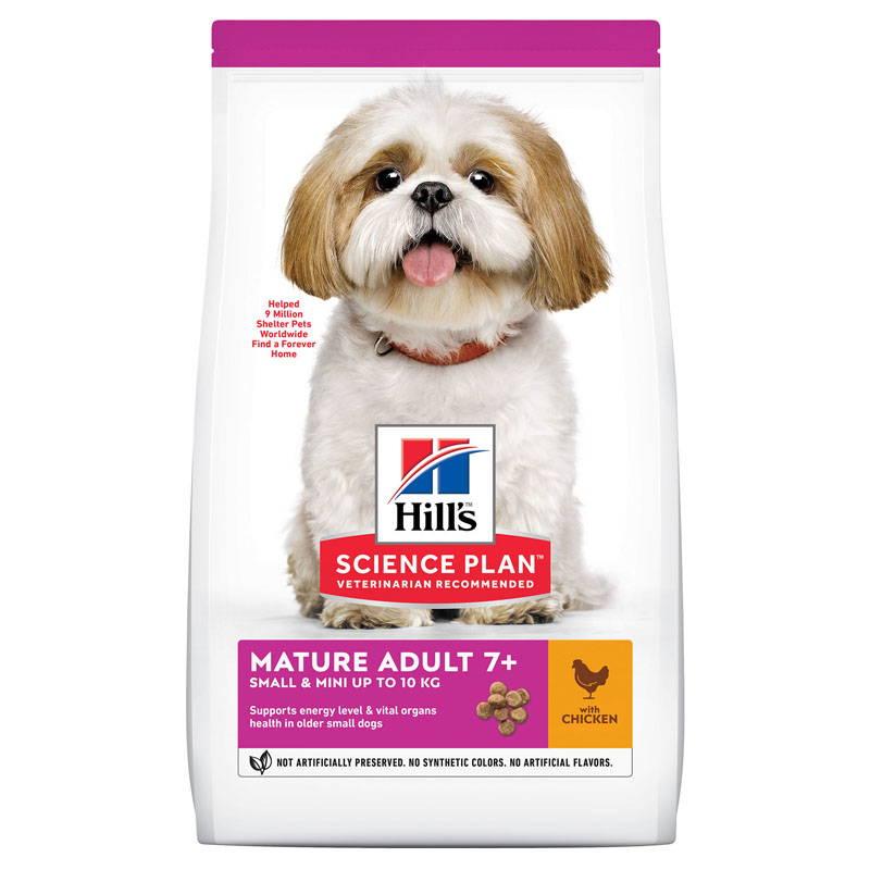 Hill's SP Adult 7+ Small & Mini Chicken Корм для собак старше 7 років дрібних і мініатюрних, курка  1,5кг