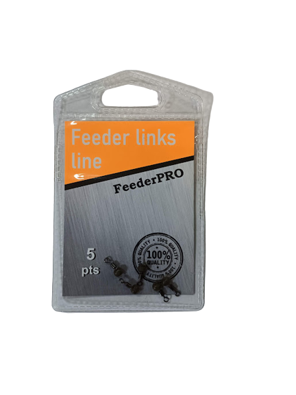 Відведення з вертлюгом фідерне №12 5шт FeederPRO Feeder links line