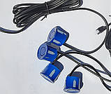 Парктронік Assistant Parking з РК дисплеєм 4 датчики 22 мм Blue синій ( яскраво синій), фото 2