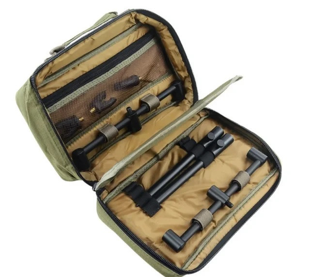 Буз-бар Hirisi, підставка на 3 вудилища + сумка (ширина 27-30, висота 22-35см)