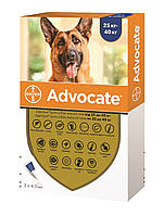 Advocate (Адвокат) Bayer - Противопаразитарные капли для собак от 25кг (3 пипетки)
