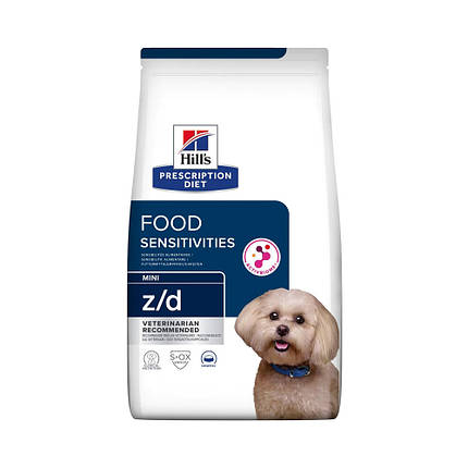 Hill's prescription diet Adult mini Z/D Корм для собак дрібних порід при харчовій алергії 1кг, фото 1