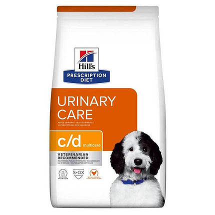 Hill's PD c / d Multicare Urinary Care Корм-дієта для собак при захворюваннях сечовивідних шляхів 1.5кг, фото 1