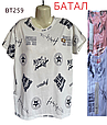 НОВИНКА Футболка жіноча батал Розмір: 2XL ( 50 - 58) універсал   Зрістовка: 5 штук мікс колір, фото 9