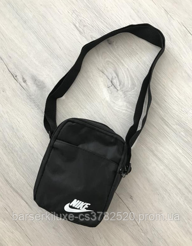 Купить Черная барсетка Nike / Мужская спортивная сумка через плечо найк ...