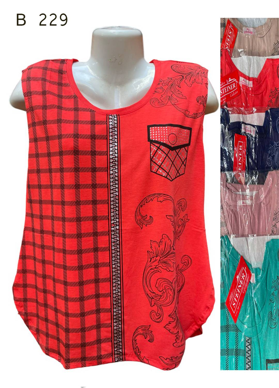 Майка жіноча Розміри: 3XL - 6XL (48 - 56 ) Зрістовка: 5 штук різного кольору, фото 1