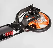 Самокат Best Scooter Factor (складний, амортизатор, підніжка, PU колеса, на підшипниках ABEC 7), фото 5