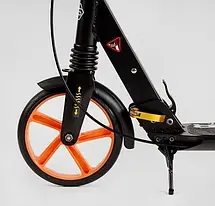 Самокат Best Scooter Factor (складний, амортизатор, підніжка, PU колеса, на підшипниках ABEC 7), фото 6