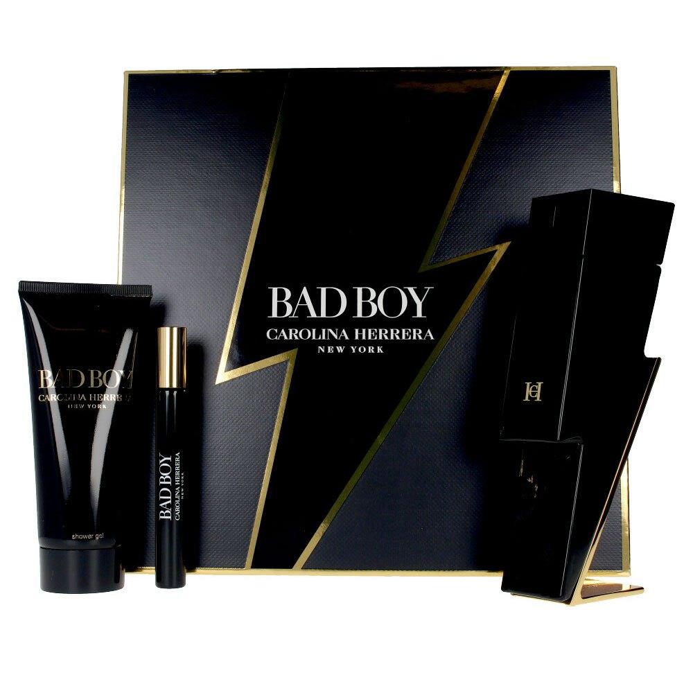 Парфумований набір для чоловіків Carolina Herrera Bad Boy туалетна вода 100 ml +10 ml + гель для душу 100 ml