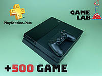 PlayStation 4 Fat на 1 Тб, Підписка PS Plus Deluxe(12 місяців), + 500 Game