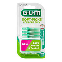 Набор межзубных щеток GUM Soft Picks Comfort Flex стандартная 40 штук Без вкуса
