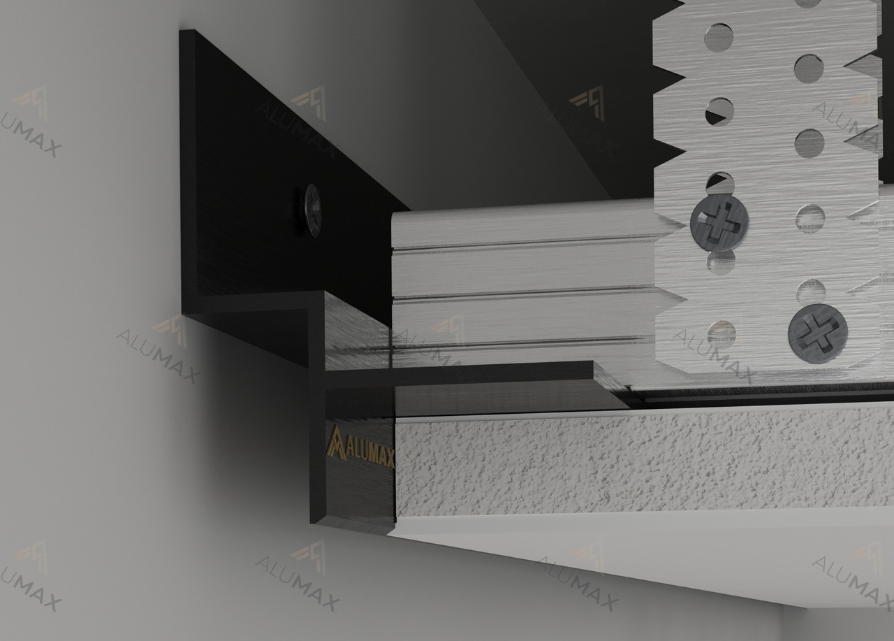 Профіль тіньового шва АПТШ 10 Чорний, фото 1