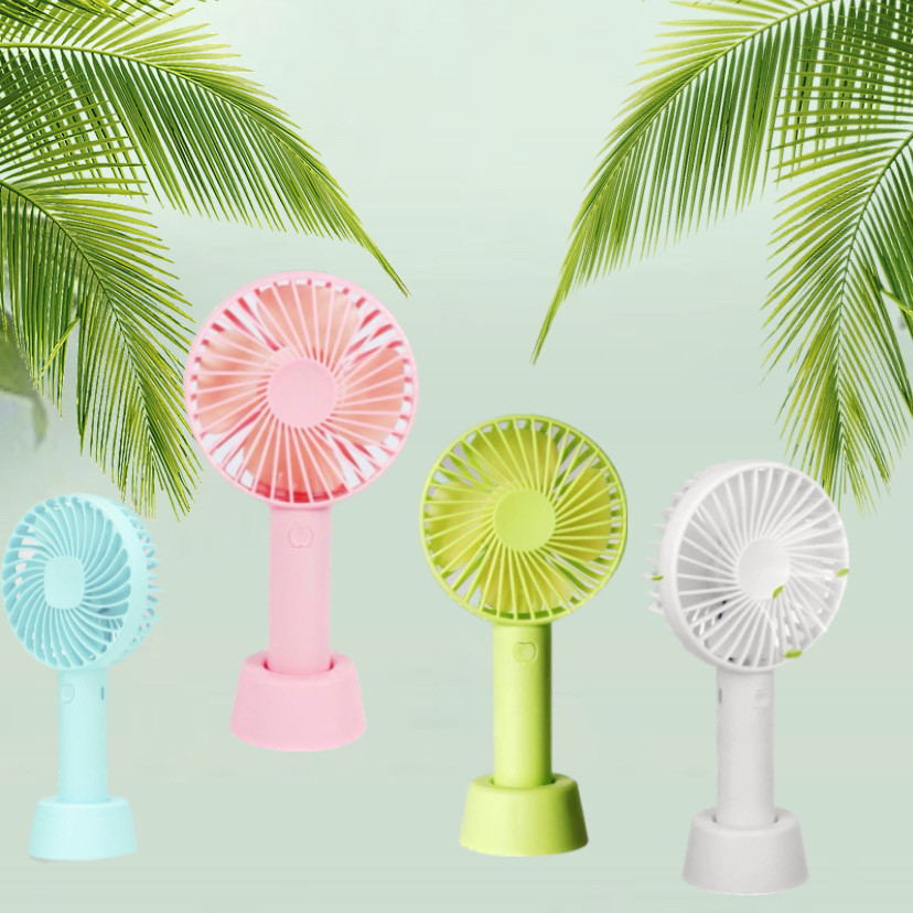 Міні Вентилятор портативний Handy Mini Fan ZB078 з охолодженням настільний з підставкою акумуляторний USB
