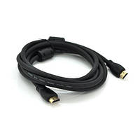Высокоскоростной HDMI-2.0 кабель (HDMI A-A), Длина: 2,0 м, с фильтром, цвет черный