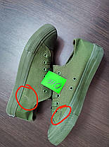 ЗНИЖКА! 38р (24см) кеди ХАКІ конверси AIL STAR під Converse All star, фото 5