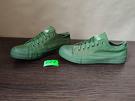 ЗНИЖКА! 38р (24см) кеди ХАКІ конверси AIL STAR під Converse All star, фото 4