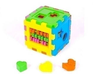 Логічний куб-сортер, з рахами