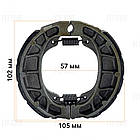 Колодки гальмівні Дельта, Альфа, Актив барабан, MotoTech Тайвань, фото 2