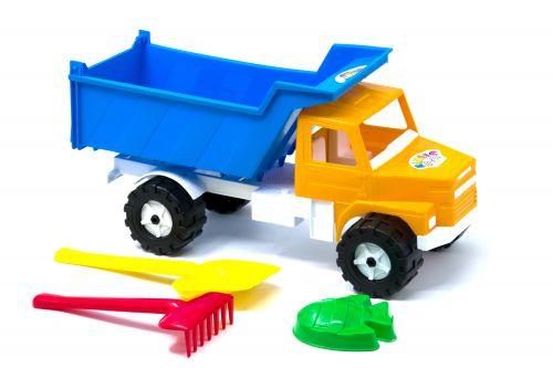Машинка "Грузовик Денні класик" з пісочним набором (синій)