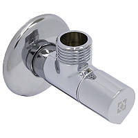 Угловой кран для подключения бытовой техники RAFTEC SILVER 1/2"x3/4"