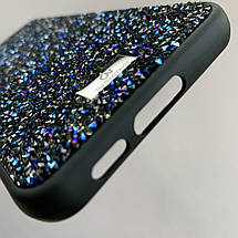 Чохол для Samsung Galaxy S23 Plus блискучий з камінням чохол на телефон самсунг с23 плюс синій s2q, фото 5