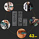 Набір біт Fanttik X1 Screwdriver Bit Set, 43 предмети із сталі S2 (60HRC) в алюмінієвому футлярі - фото 6 - id-p1880250708