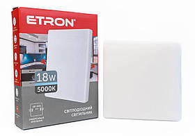 Світлодіодний світильник ETRON Decor 1-EDP-661 18W 5000К ІР20 квадрат