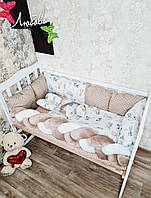 Комплект у ліжечко для новонароджених "Elegance Повітряна куля" бежева
