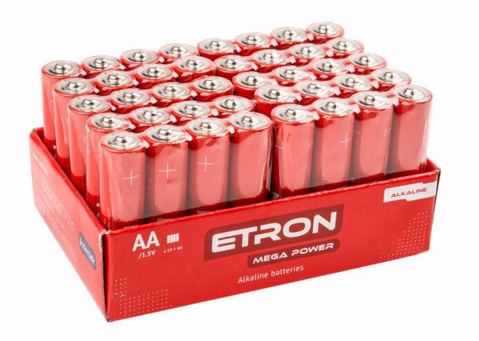 Батарейки ETRON Mega Power AA (LR6) 40шт в упаковці